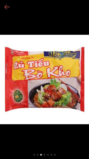 Hủ tiếu nhịp sống bò kho 1 thùng 30 gói 70gr