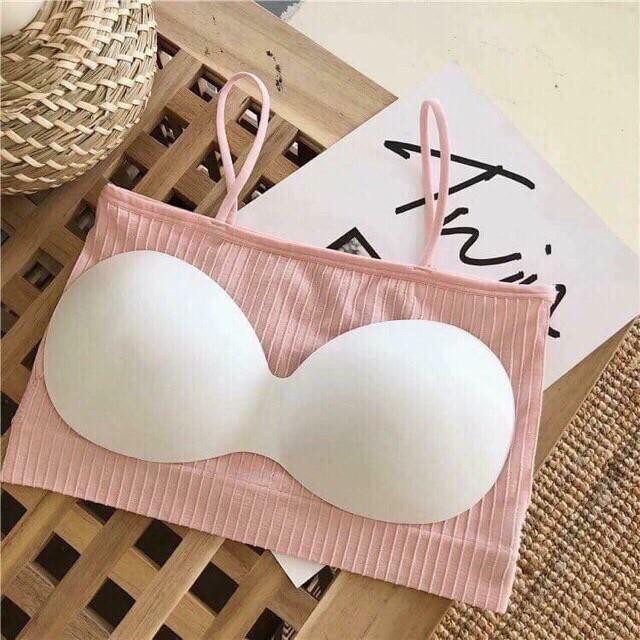 Áo bra gân tăm 2 dây quây ngang - áo lót nữ [Br04] | BigBuy360 - bigbuy360.vn