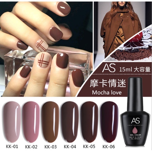 Sơn Gel Màu Nâu Cafe Mã KK 15ml Chính Hãng