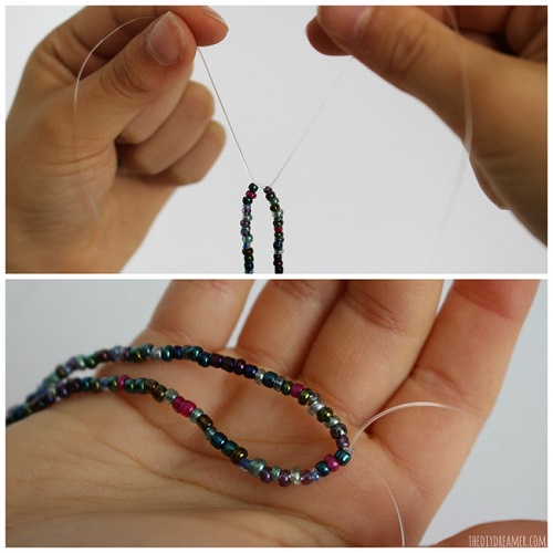 Cuộn Thun Cước Size 1mm Dài 4,5m Làm Vòng Tay Và Đồ Handmade - Nhiều màu