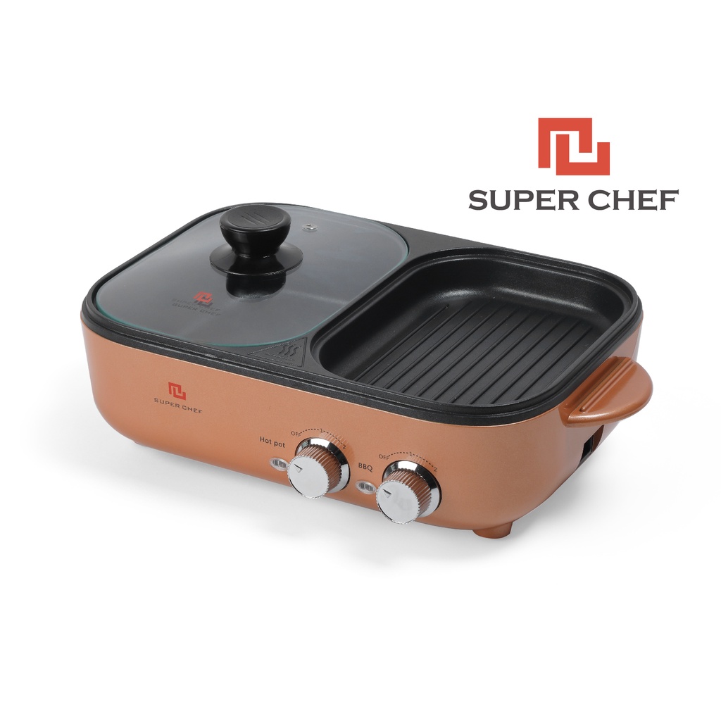 Bếp điện lẩu nướng kết hợp Super Chef ĐA NĂNG, TIỆN LỢI SC_EG3022