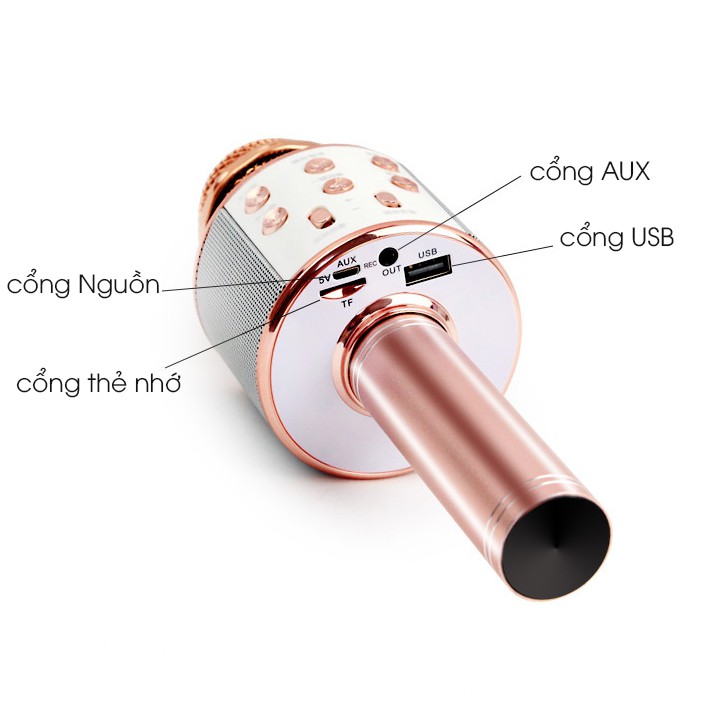 Hàng loại 1 - Mic hát karaoke kết nối Bluetooth cực hay