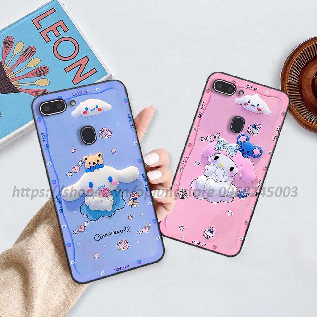 Ốp lưng oppo Realme 1 / 2 / 2 Pro / Oppo F7 Youth in hình 3D gấu cute cool ngầu giả nổi.