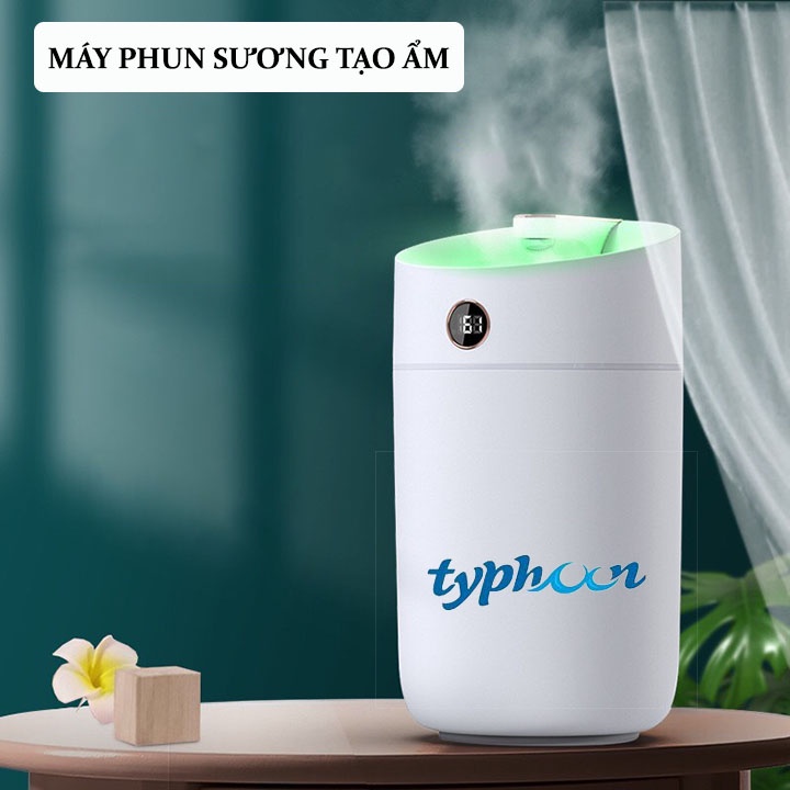 Máy phun sương tạo ẩm cao cấp 3L, máy xông tinh dầu thơm phòng, đèn xông tinh dầu phòng ngủ - Venushop