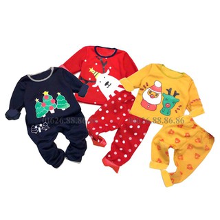 Combo 3 bộ nỉ bông giáng sinh 8-16kg