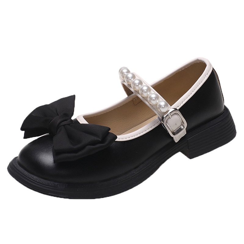 Giày Búp Bê Da Đính Nơ Thời Trang Cho Nữ