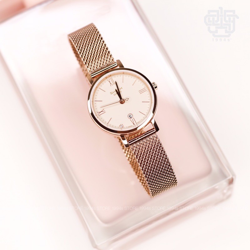 Đồng hồ nữ Casio Sheen SHE-4540CGM-4A dây thép rose gold chính hãng