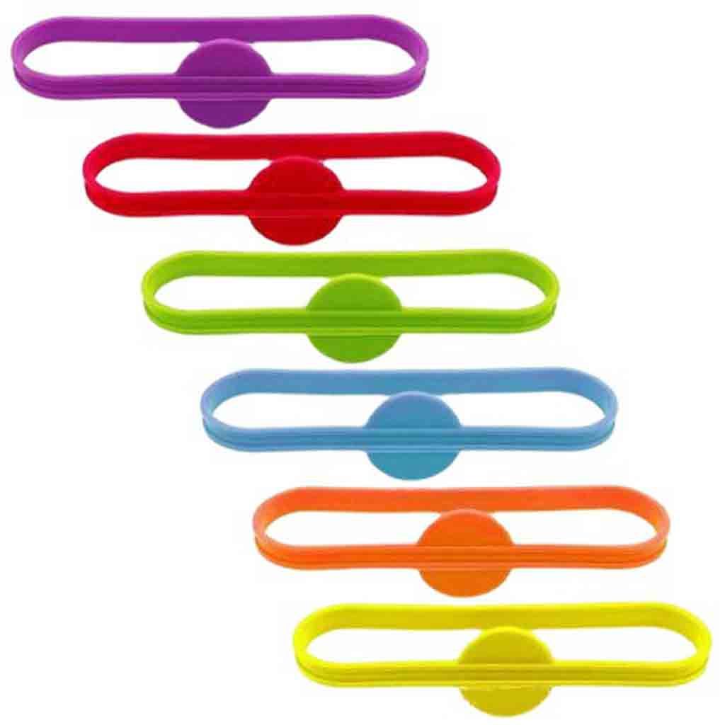 Phụ kiện gắn trang trí chai rượu 6 màu bằng silicon dễ thương