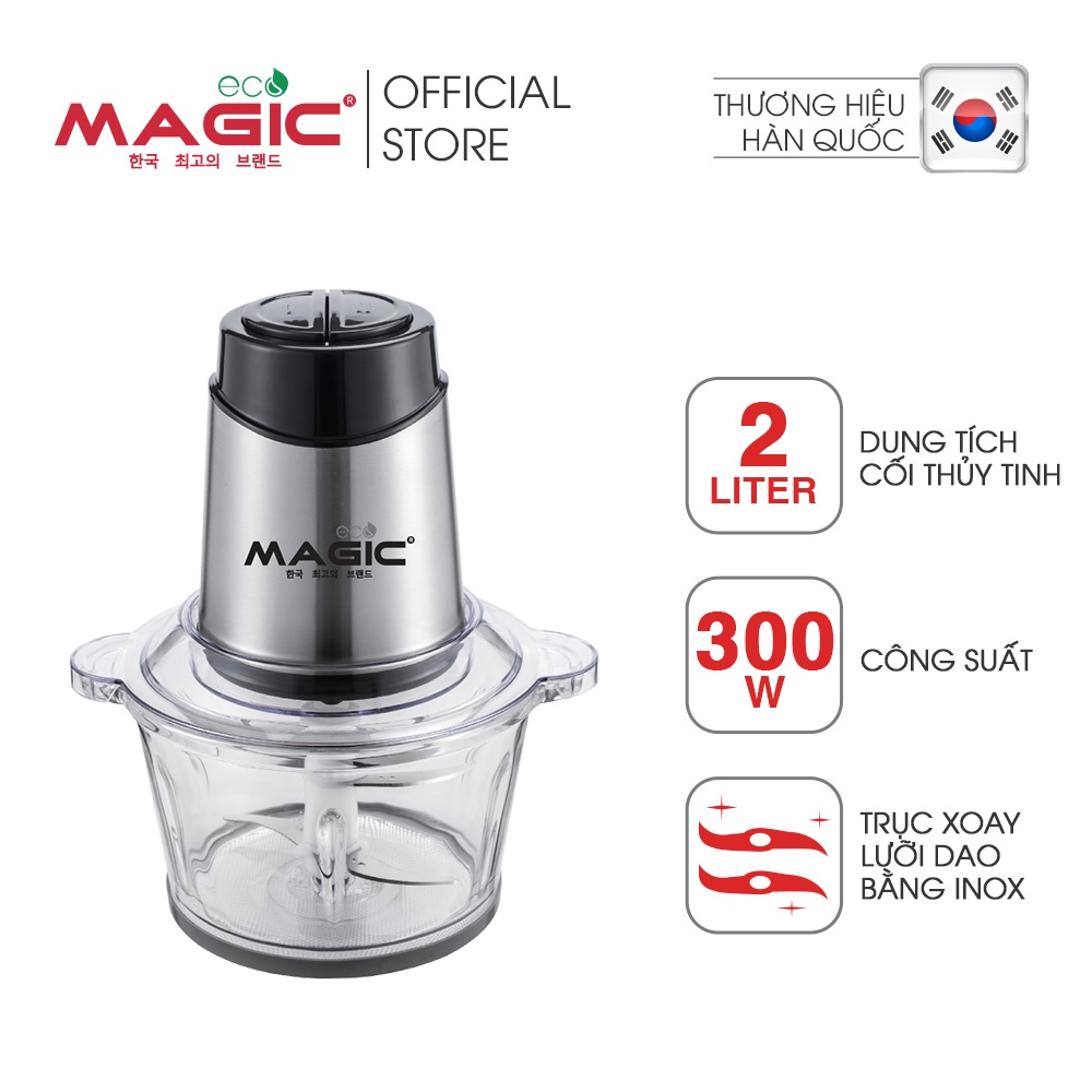 [Mã ELHA22 giảm 5% đơn 300K] Máy xay thịt thực phẩm đa năng mini Magic AC-15, dung tích 2L