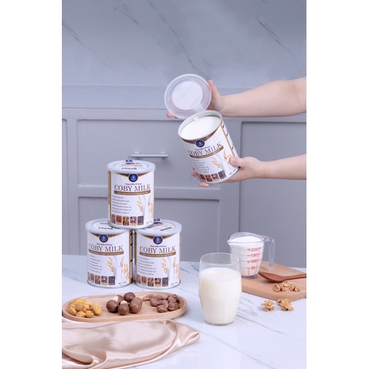 ( MUA 1 TẶNG 2 ) Sữa Hạt COBY MILK 300 gr chiết xuất từ hạt chia,óc chó,macca,điều,hạnh nhân