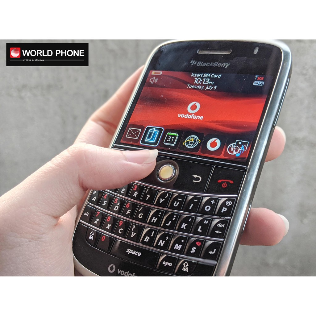 Điện thoại BlackBerry Bold 9000 qua sử dụng 9596, phím QWERTY