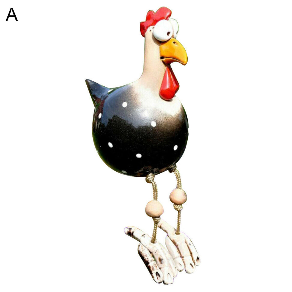 Bergenww_my Chick Ornament Decorative Lovely Attractive Resin Animal Statue Chicken Family Ornament Figurine for Home