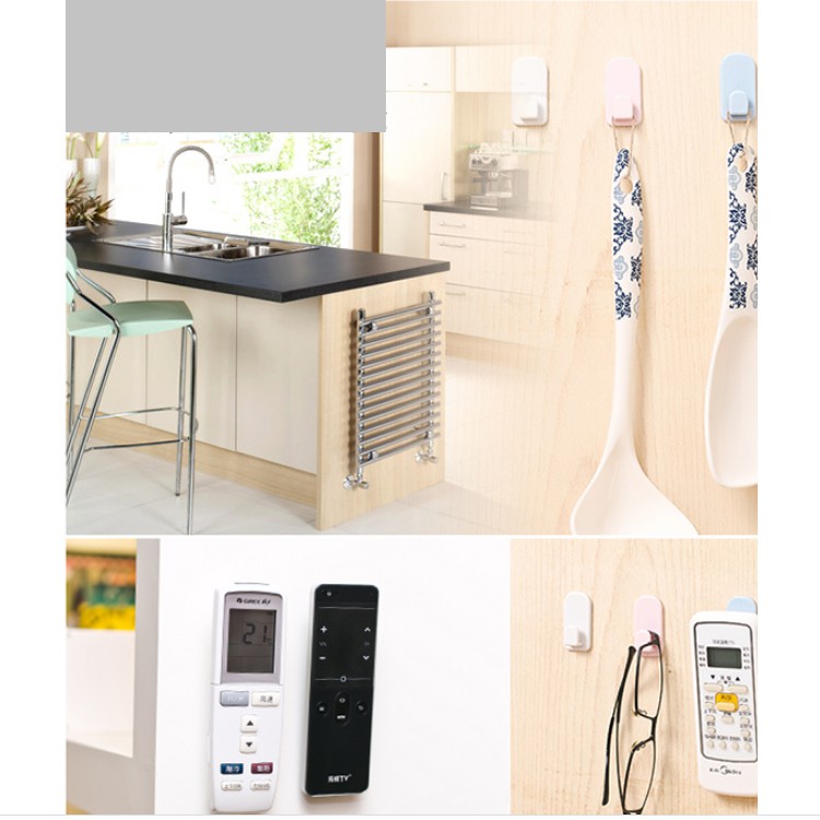 Set 2 giá treo điều khiển từ xa đa năng dán tường tiết kiệm diện tích, siêu tiện lợi - giao màu ngẫu nhiên