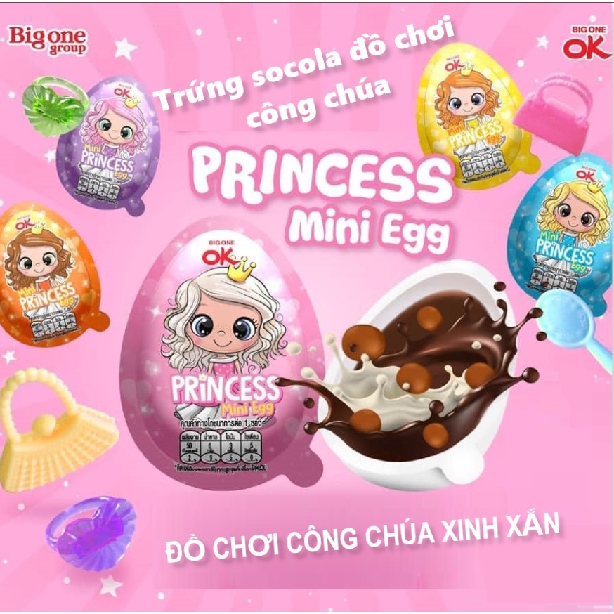 1 cái kẹo trứng đồ chơi socola Princess Egg , khủng long thái lan xịn