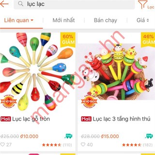 [HOT] Combo 4 lục lạc gỗ – muangay_hn