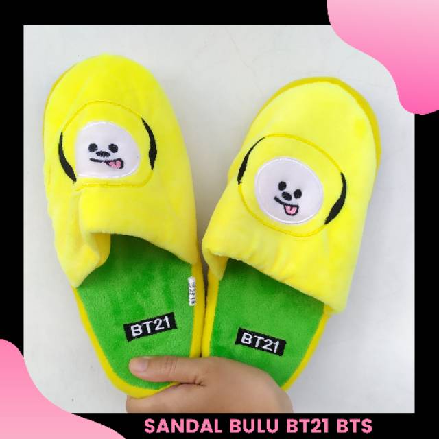 Dép Bông Đi Trong Nhà Họa Tiết Bt21 Bts Dễ Thương