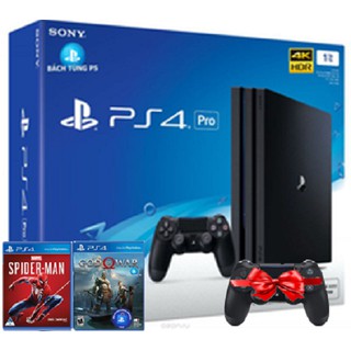Máy chơi game Sony Ps4 Pro 1T tặng 01 tay cầm +2 game siêu chất