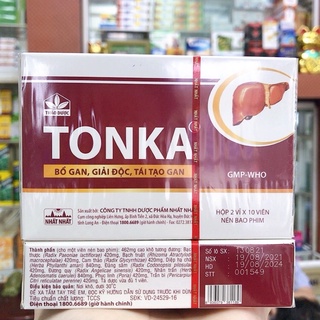 ✅TONKA NHẤT NHẤT TIÊU ĐỘC BỔ GAN (Hộp 20 viên)