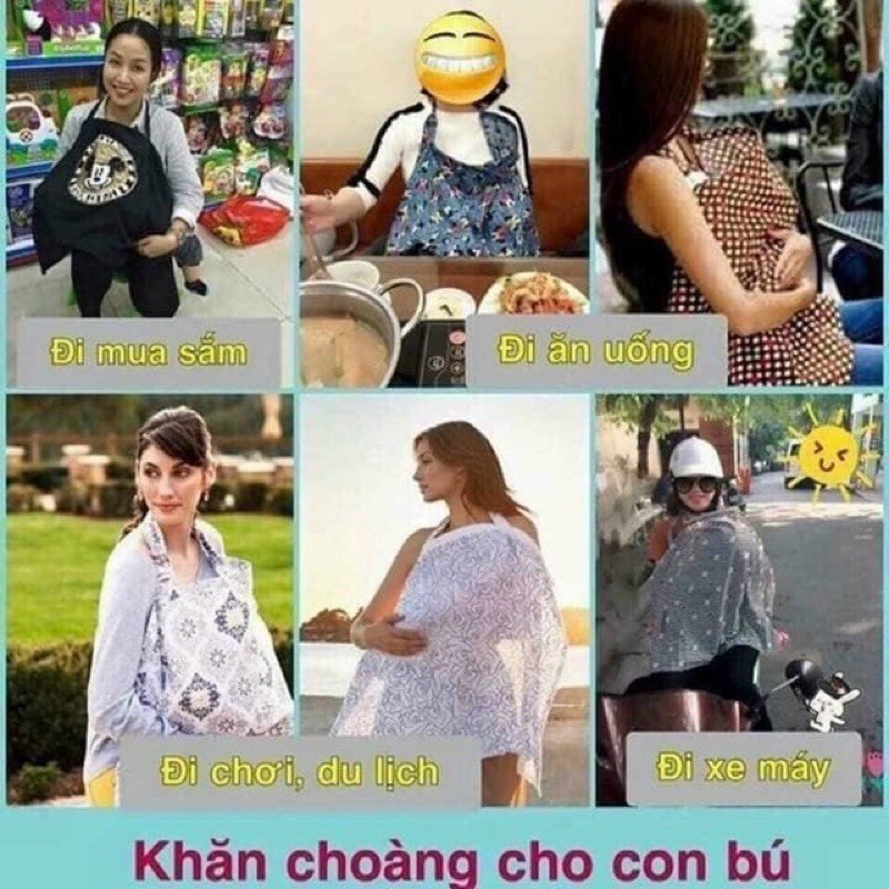 Khăn choàng che con bú nơi công cộng