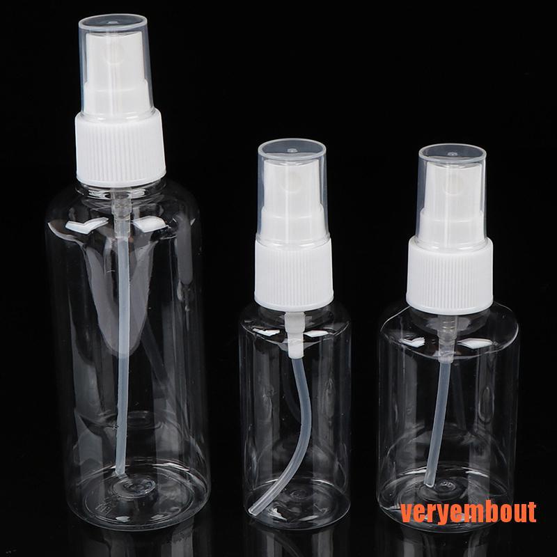 [Hàng mới về] Chai xịt đựng mỹ phẩm du lịch trong suốt 30 / 50 / 100ml