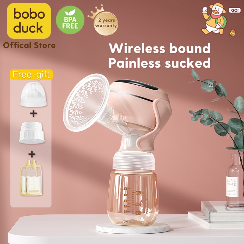 Máy hút sữa điện Boboduck 9 bánh răng có thể sạc không dây