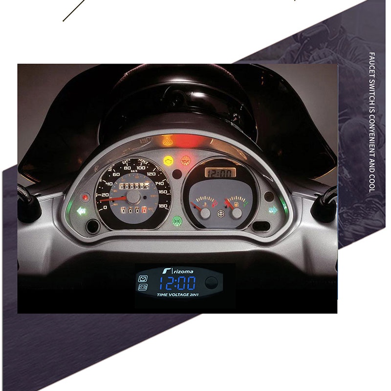 1 Vôn Kế Điện Tử Đa Năng Hiển Thị LED Chống Nước IP67 2 Trong 1 Cho Xe Hơi / Xe Máy / Tàu Thuyền