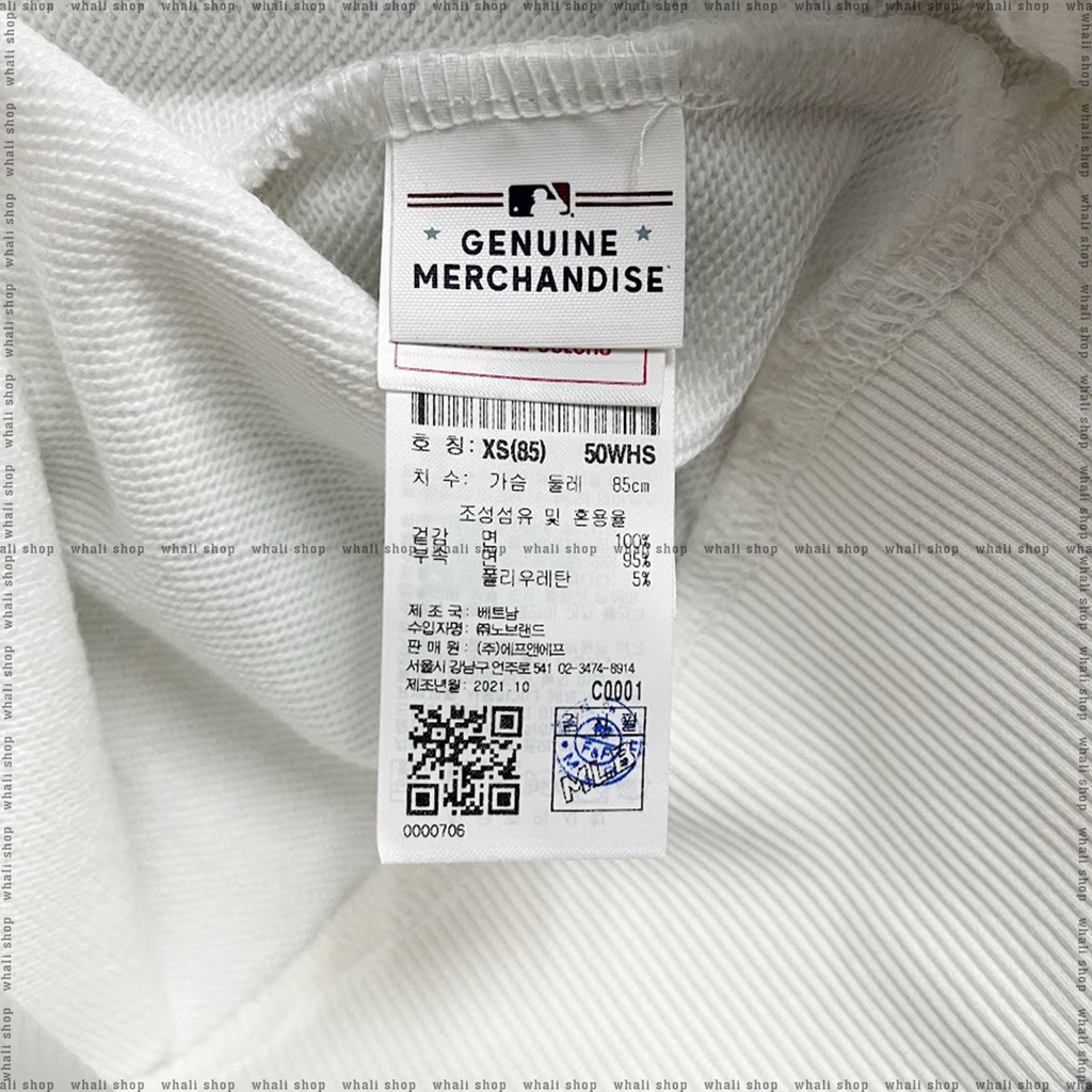 ÁO NỈ MLB BASIC BAG BIG LOGO OVERFIT SWEATSHIRT NEW YORK YANKEES