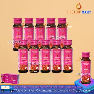 Hộp 10 chai HECTOR COLLAGEN ✅ giúp TRẮNG DA, CHỐNG LÃO HÓA, GIẢM NÁM, tốt sức khỏe, xương khớp, tóc