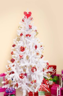 Cây thông noel trắng size 90cm-2m4