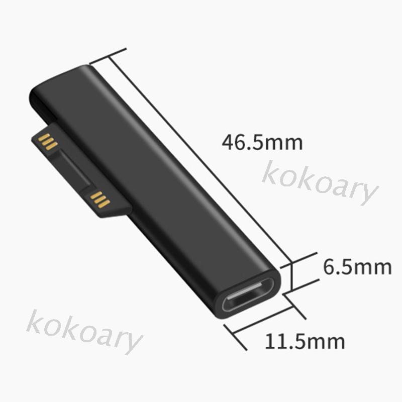 Đầu Chuyển Đổi USB Type C Sang PD Dành Cho Surface Pro 3 4 5 6