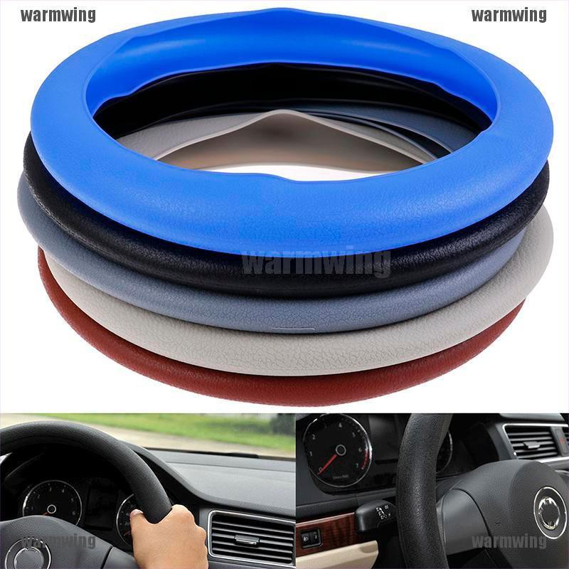 Vỏ bọc vô lăng xe hơi bằng silicon đàn hồi chống trượt cỡ 32-40cm