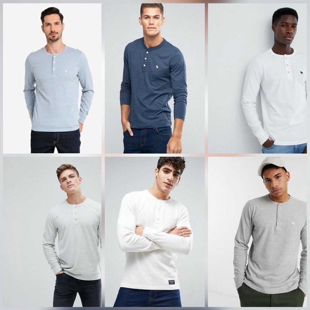 Áo Sweater nam / Áo thun tay dài nam A&F xuất dư hịn