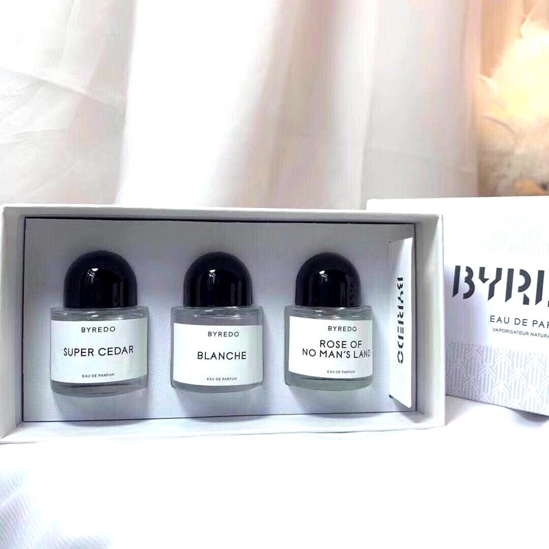 Bộ 3 lọ nước hoa BYREDO Super Cedar Blanche Rose Of No Man's Land 3 trong 1 chất lượng cao