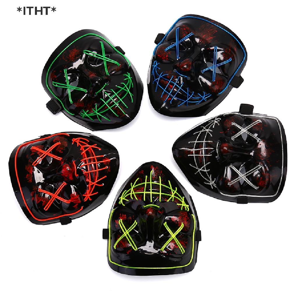 Mặt nạ EL có đèn LED phát sáng dành cho tiệc tùng hóa trang