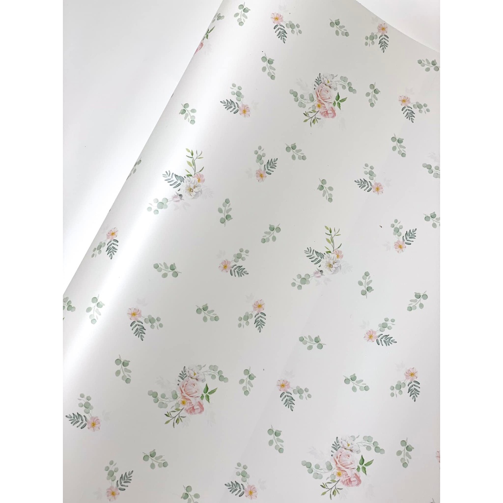 Decal dán phòng ngủ hoa văn vintage - Tấm dài 5m x 60 - Dày dặn chống thấm - HN Decor