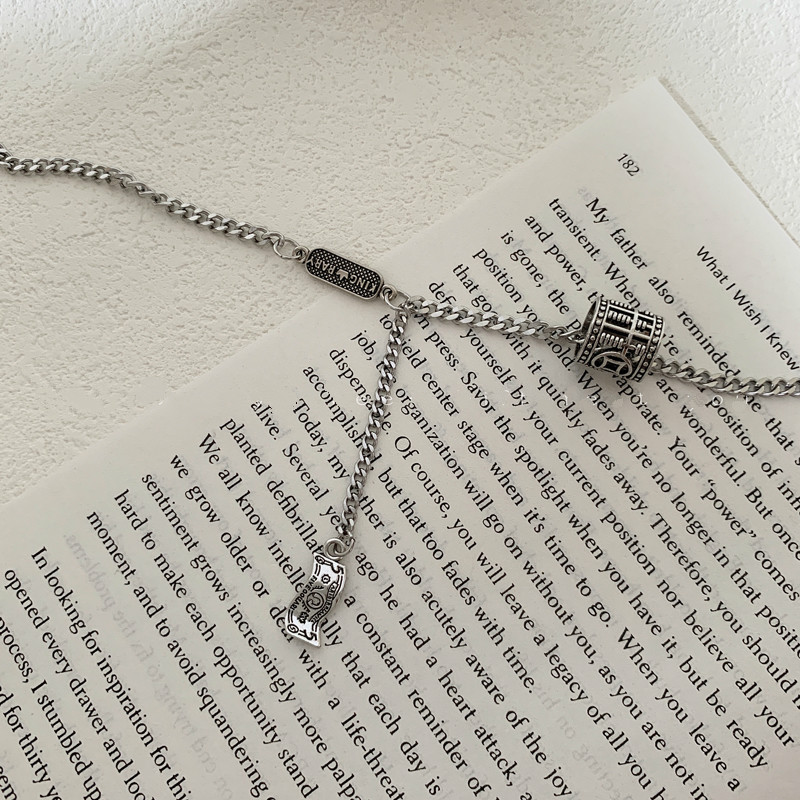 Dây chuyền mặt họa tiết đồng xu phong cách hip-hop cá tính