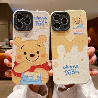 Ốp Điện Thoại Họa Tiết Gấu Pooh Cho iPhone 14 7 8 Plus X XS XR 11 12 13 Pro Max