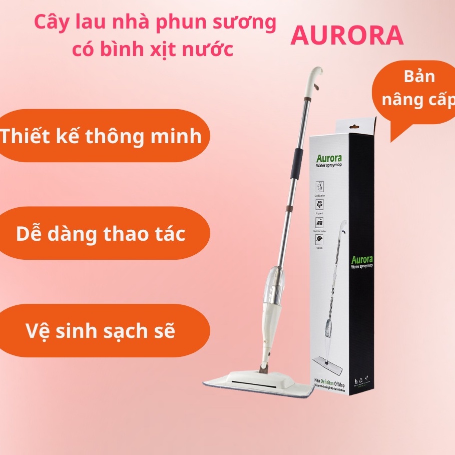 Chổi Lau Nhà Phun Sương 2in1-Cây Lau Nhà Thông Minh Xoay 360 Độ Có Bình Xịt Nước Tự Động 88326