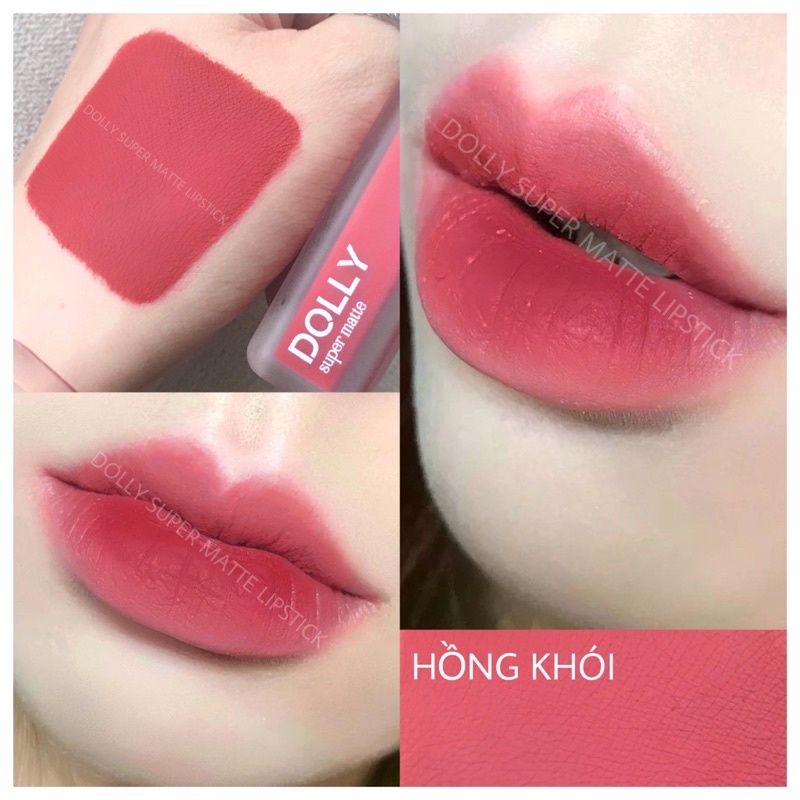 Combo Son Hồng Cam Nude + Hộp tóc + dưỡng môi