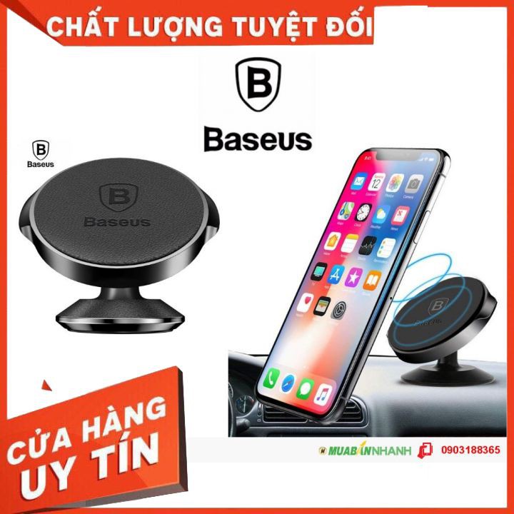 [100% CHÍNH HÃNG] Đế giữ điện thoại trên xe hơi gắn nam châm xoay 360 độ Baseus