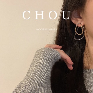 Bông Tai Oval Đôi | CHOU ACCESSORIES |