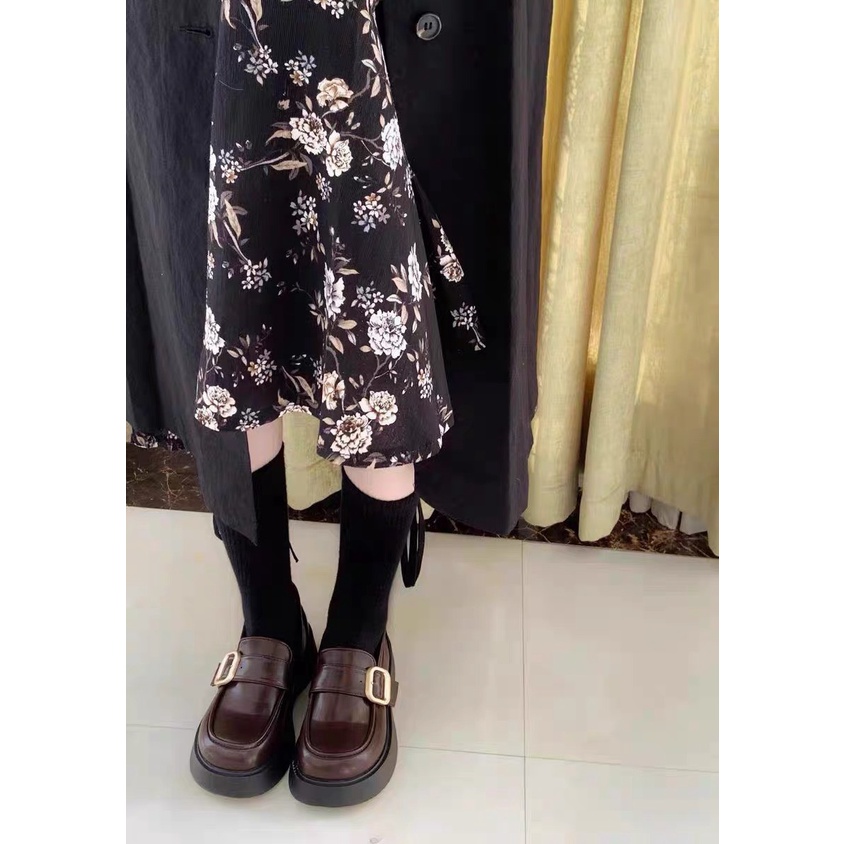 Giày Oxford nữ độn đế da mềm Ulzzang Hàn Quốc độc đáo phong cách Lolita hottrend
