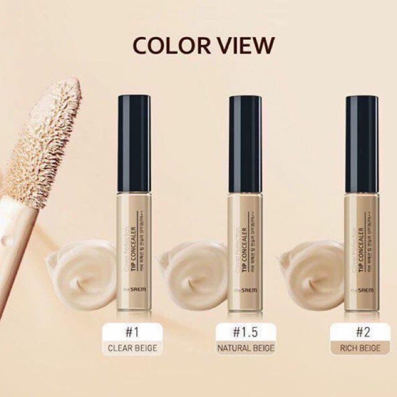 Che Khuyết điểm The Saem Cover Perfection Tip Concealer