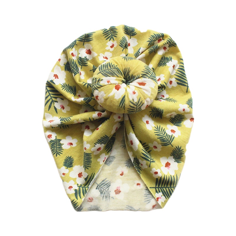Mũ Turban Thắt Nút Họa Tiết Da Báo / Hoa Cổ Điển Dễ Thương Dành Cho Bé Sơ Sinh