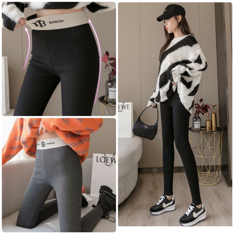 chuyên sỉ quần legging len tăm cạp cao gen bụng mẫu mới