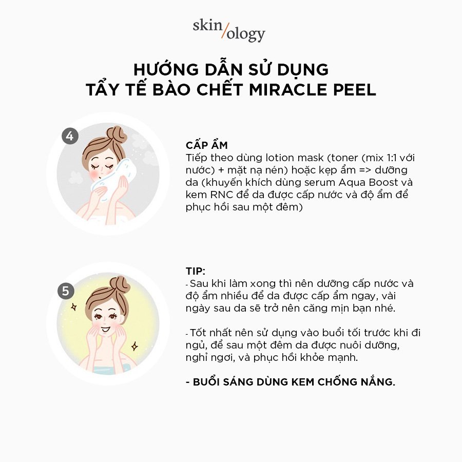 Tinh chất tẩy da chết cao cấp 30% Glycolic Acid sáng mịn giảm thâm sạm SKINOLOGY MIRACLE PEEL