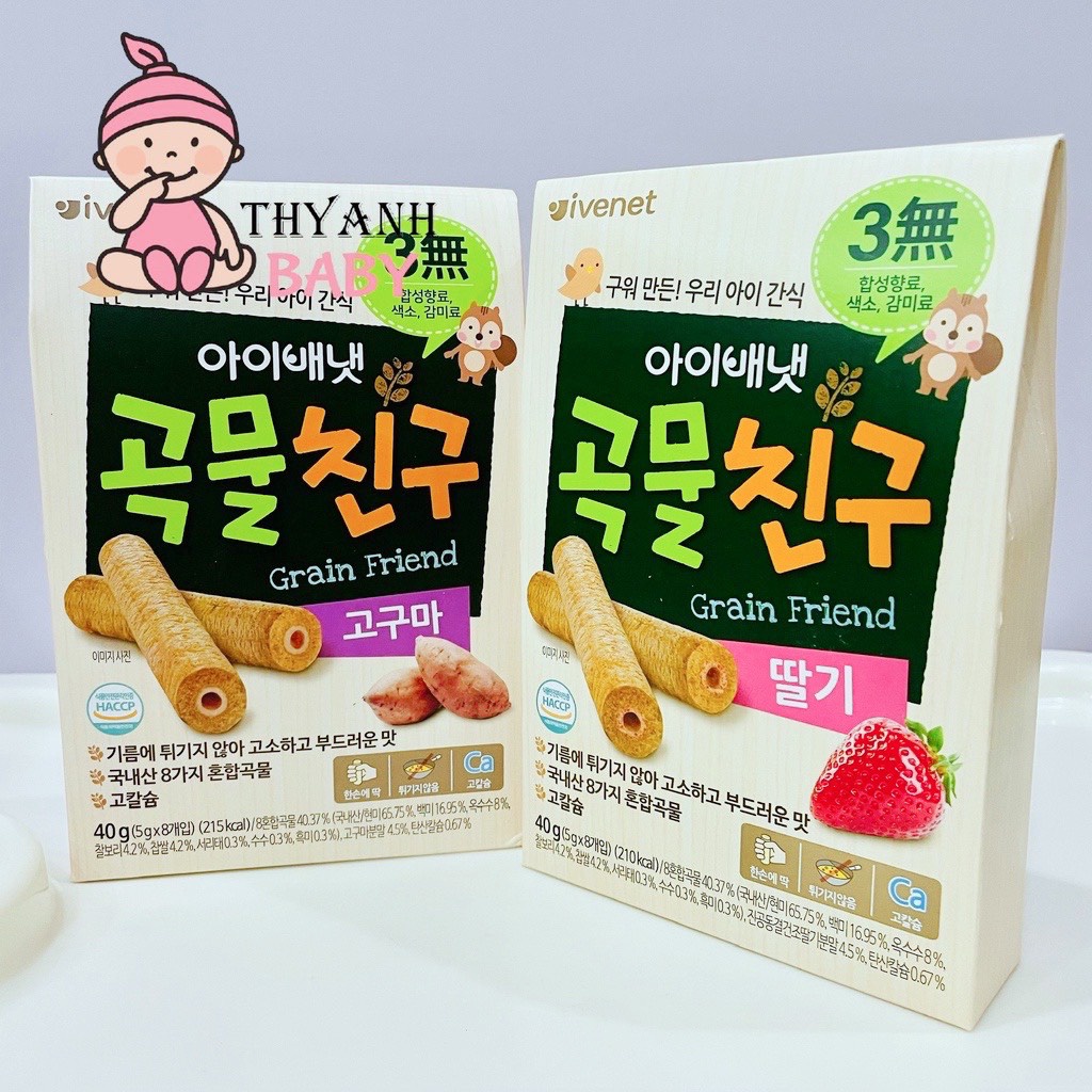 Bánh Quế Hữu Cơ Ivenet Hàn Quốc Cho Bé Từ 9m+