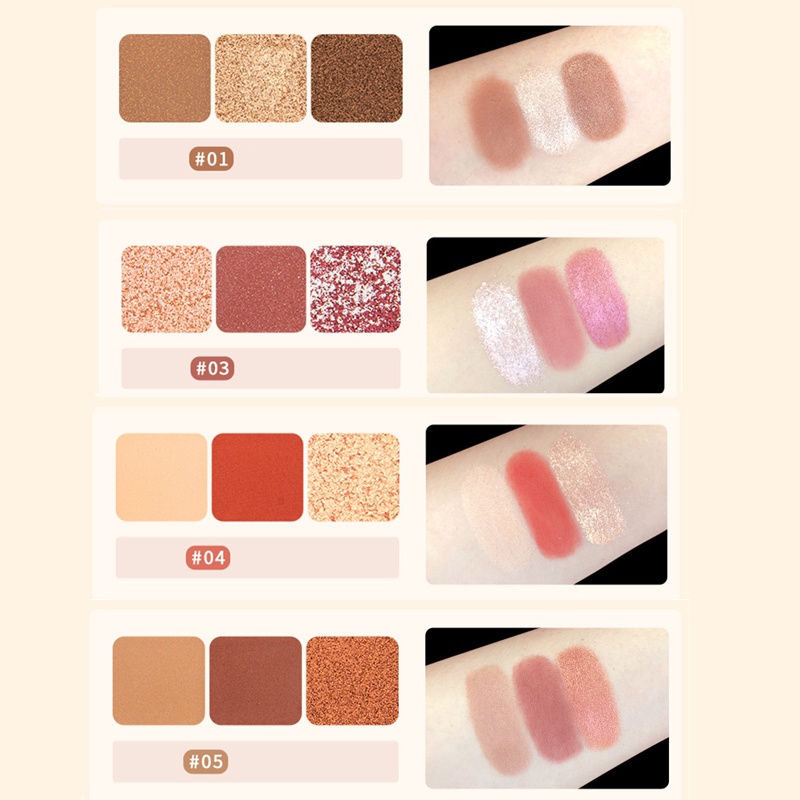 Bảng phấn trang điểm mắt SEVICH 3 màu sắc | BigBuy360 - bigbuy360.vn