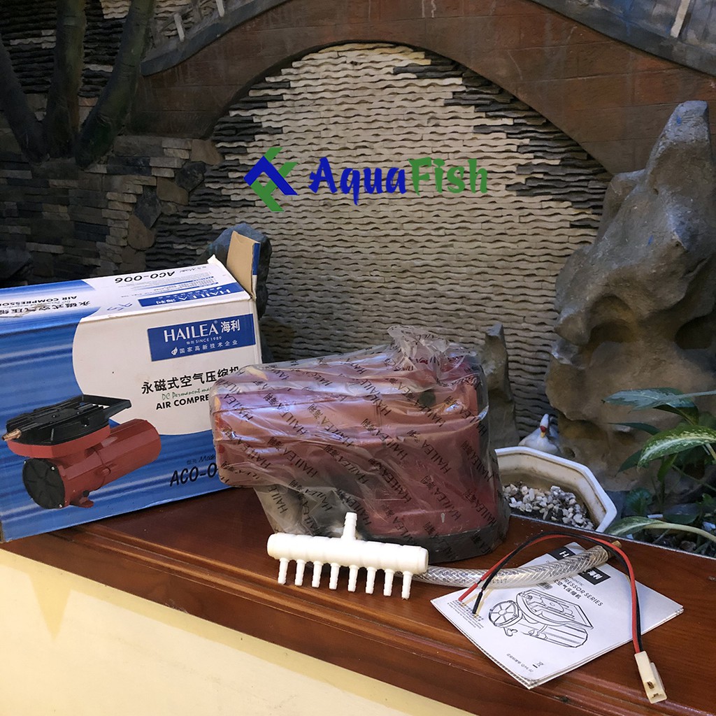 Máy Sủi Khí Oxy Hailea 25w (máy sủi chạy ắc quy 12v)