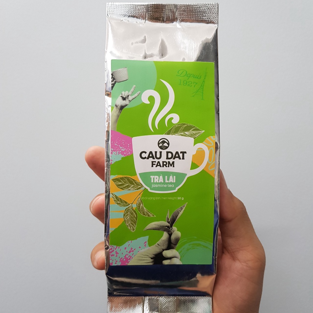 Trà CAU DAT FARM - Trà xanh, trà lài, trà sen, trà Oolong túi 50g | BigBuy360 - bigbuy360.vn
